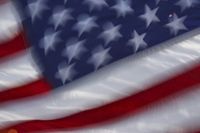 Blurry photo of U.S. flag.