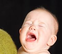 Baby crying photo