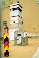 Berlin Wall guard tower photo