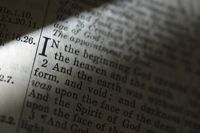 Bible open to Genesis 1💯 