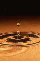 Water drops and ripples illustrate cause and effect
