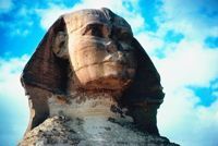 The Sphinx, a symbol of Egypt.