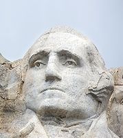 George Washington carved into Mount Rushmore