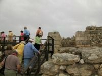 Tel Megiddo excavations above the Jezreel Valley, the area called Armageddon in the book of Revelation.