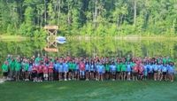 Photo of campers and staff at Camp Strong Rock in Georgia