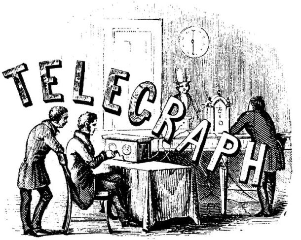 The age of telegraphs, illustration