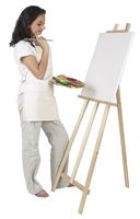 Photo of young woman painter to illustrate discovering your talents
