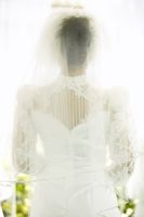 Photo of a veiled bride, symbolizing the question,