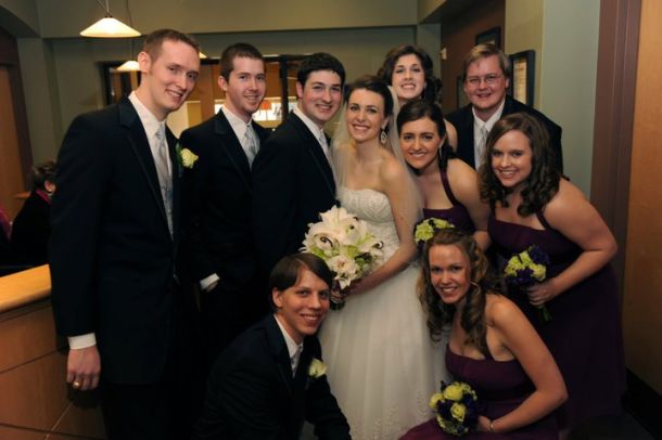 Fun wedding photo