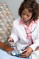 Checking blood pressure