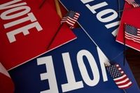 Election still life photo with