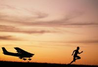 Impossible outrunning a plane