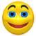 3-D smiley face graphic